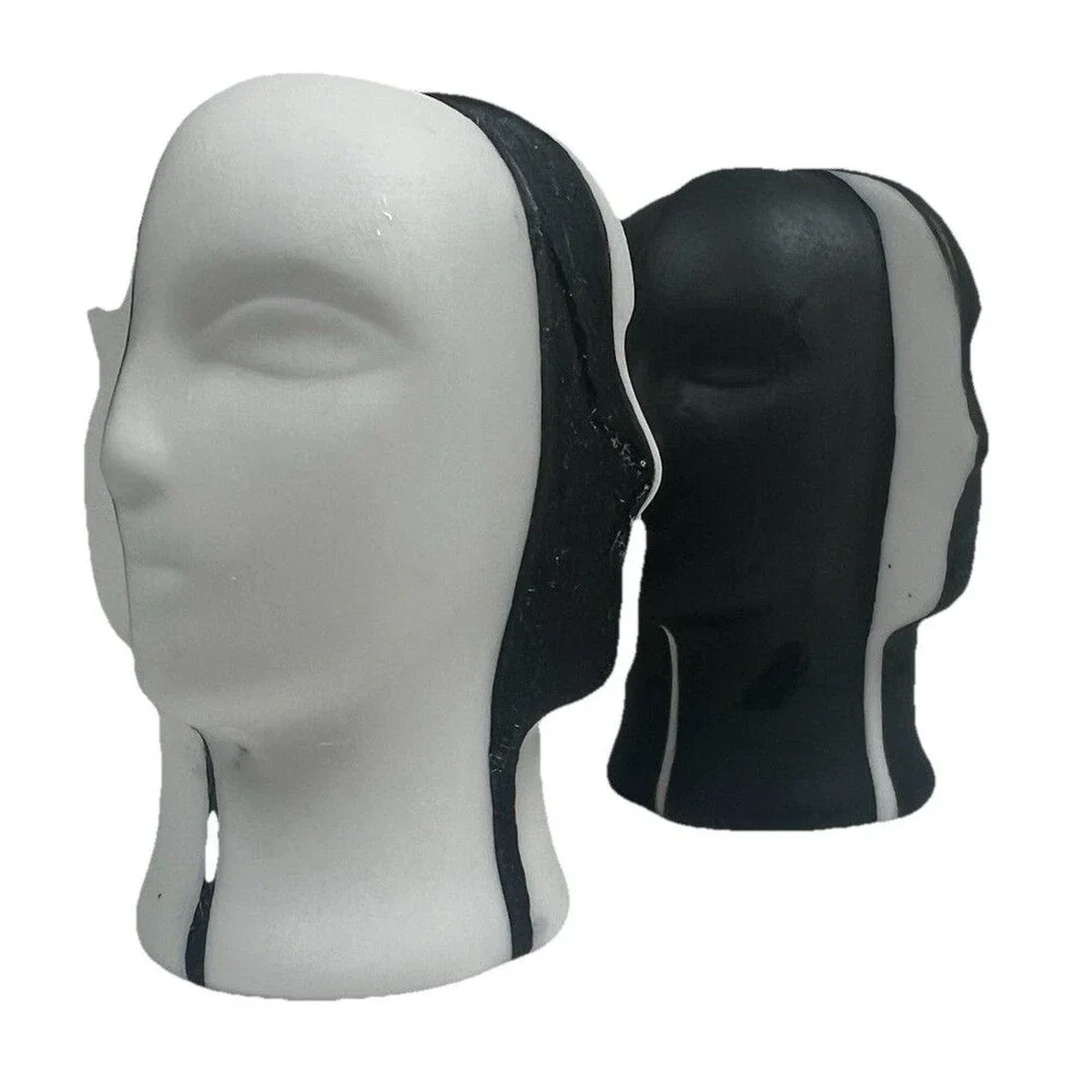 Jonathan Adler - Salt & Pepper Shakers - Atlas Black And White Head Home Dining
